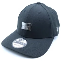 NEW ERA (ニューエラ) ×YOHJI YAMAMOTO ヨウジヤマモト メタルロゴプレート ベースボールキャップ 帽子 ブラック