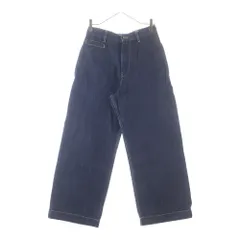STUDIO NICHOLSON (スタジオニコルソン) PYAD SELVEDGE DENIM SUEDE HEAD SLACK ワイドデニムパンツ インディゴ 51-10-722017のサムネイル
