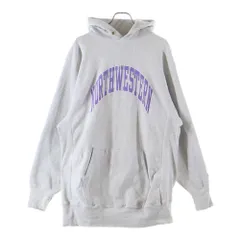 CHAMPION (チャンピオン) 90S VINTAGE REVERSE WEAVE NORTH WESTERN PULLOVER HOODIE PARKA メキシコ製 リバースウィーブ プルオーバー フーディー パーカー グレー