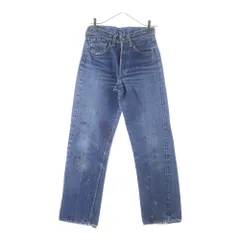 Levi's (リーバイス) 60S 501XX 紙パッチ ギャラ無し ボタン裏無刻印 フライボタン刻印E BIG E 両面タブ レインボーステッチ Vステッチ ボタンフライ デニムパンツ インディゴ