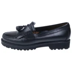 G.H.Bass WEEJUNS (ジーエイチバスウィージャンズ) LAYTON LUG SOFT GRAIN LOAFER レイトン ラグ ソフトグレイン ローファー ブラック BA11524G 100