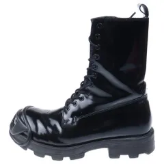 DIESEL (ディーゼル) D-HAMMER BT D フロントDロゴ サイドジップアップ ロングブーツ ブラック US10/28cm Y03228