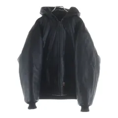 SUPREME (シュプリーム) 24AW ×Dickies Hooded Leather Jacket フーデッドレザージャケット アウター ブラック
