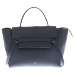 CELINE (セリーヌ) ベルトバッグミニ 2WAYバッグ ハンドバッグ ショルダーバッグ ネイビー レザー ゴールド金具のサムネイル
