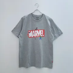 UNIQLO(ユニクロ) キャラクター t シャツ MARVEL(マーベル) グレー ユニセックス 日本 ヴィンテージ