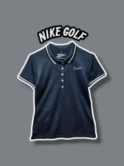 S ／ NIKE GOLF(ナイキゴルフ) ドライフィット 半袖ポロシャツ 黒 0707