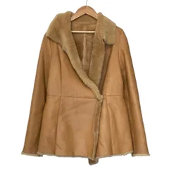 良品 Ballsey ボールジー トゥモローランド ムートンコート ジャケット 毛皮 サイズ38 ブラウン レディース 古着 中古 USED