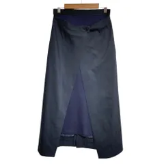 美品 LE CIEL BLEU ルシェルブルー Twill 2way Skirt ロングスカート 36 ネイビー レディース 古着 中古 USED