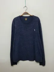 (XL) ラルフローレン ポロ ロングスリーブ ラウンド ロゴ 長袖 Tシャツ