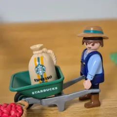 プレイモービル びっくり 豆 持ち運び 農民 特別割引 (プラム) Starbucks(スターバックス) フィギュア）