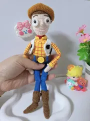 トイストーリー ウッディ ぬいぐるみ 編み キーホルダー/バッグホルダー ハンドメイド