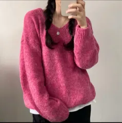 アルパカ Vネック ニット