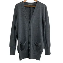 美品 MACKINTOSH LONDON マッキントッシュロンドン Vネック ニットカーディガン サイズ38 グレー レディース 古着 中古 USEDのサムネイル