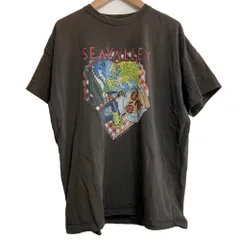美品 SEA シー GRAPHIC TEE SEAVALLEY PIZZA SHOP TEE グラフィックプリント ショートスリーブ Tシャツ サイズ1 チャコール レディース 古着 中古 USEDのサムネイル