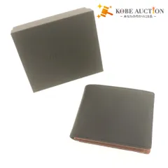 ■ GLEVIO グレヴィオ 二つ折り財布 革レザー 折りたたみ カード 札 小銭入れ メンズ ブラウン系 ブラック 黒 箱付き/品質保証付き 未使用