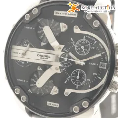 ■ DIESEL ディーゼル 腕時計 DZ7313 Mr.Daddy 2.0 Watch ミスターダディー 文字盤 クォーツ 142g メンズ ブラック シルバー タグ付き美品