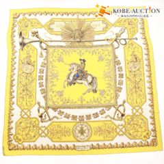 HERMES エルメス スカーフ カレ90 フランス国立乗馬学校 シルク100