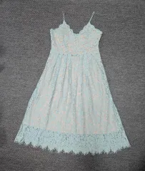 エイチ・アンド・エム H ＆ M レース ロング丈ワンピース