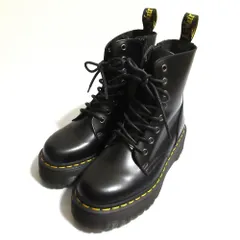 美品 Dr.Martens ドクターマーチン JADON 8ホール 厚底ブーツ AW006 サイズUK5 約24.0cm ブラック レディース 古着 中古 USED