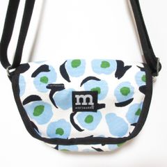 美品】marimekko KERTTU ショルダーバッグ ネイビー ストライプ - メルカリ