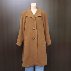 madame NICOLE ブラウン ウールロングコート 3つボタン - メルカリ