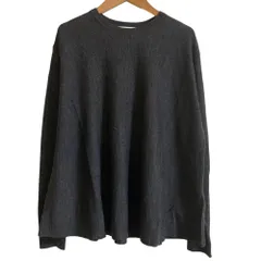 美品 25AW Drawing Numbers クルー裾ラウンドニット カットソー DNZ1052205A0008 サイズ38 ダークグレー レディース 古着 中古 USEDのサムネイル