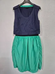 JILL STUART(ジルスチュアート) バイカラー ノースリーブ ワンピース S