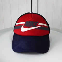 ナイキ ロゴ キャップ ネイビー / レッド