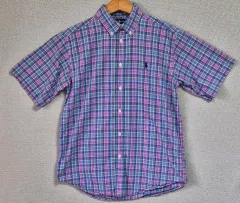 計測 S ( 55 ハーフ) POLO RALPH LAUREN(ポロラルフローレン) チェック 半袖 シャツ