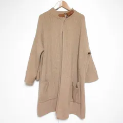 良品 POLO RALPH LAUREN ポロ ラルフローレン ケーブルニット ロングカーディガン Mサイズ ベージュ レディース 古着 中古 USED