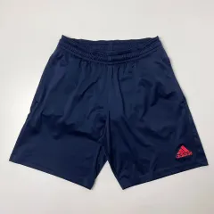 adidas(アディダス) 3本線 刺繍ロゴ ハーフパンツ ネイビー 100