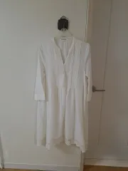 7分袖 アイボリー コットン レース ONE PIECE バスト 49 程度 15000 -> 90000