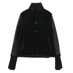 slowgun スロウガン カシミヤ ラムレザー 切替 ブルゾン ジャケット ブラック系 4【中古】のサムネイル