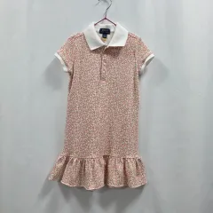 1204 POLO RALPH LAUREN キッズ フラワー カラー ワンピース ( 6 税金
