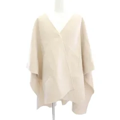iCB アイシービー ウールカシミヤ リバー ポンチョ ベージュ系 4【中古】のサムネイル
