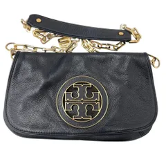 良品 TORY BURCH トリーバーチ チェーン ショルダーバッグ ブラック レディース 古着 中古 USED