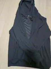 UNIQLO(ユニクロ) フード付き ジップアップパーカー 黒 XL