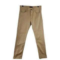 UNIQLO UNIQLO(ユニクロ) ベージュ スリムフィット パンツ 30 インチ コットン