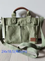 キャンバス トートバッグ&クロスボディバッグ (新品)