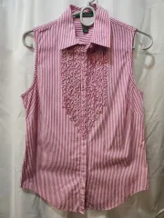 ポロ ストライプ ノースリーブ シャツ