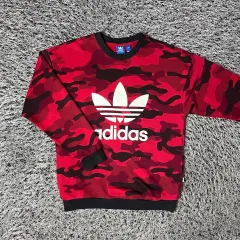 ADIDAS adidas(アディダス) オリジナル レディース カモフラージュ トレーナー スウェットシャツ