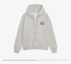 Nike(ナイキ） x STUSSY(ステューシー) NIKE×ステューシー フード付き ジップアップパーカー グレー XL 新品 出品