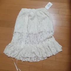 フリル ロング丈スカート