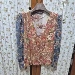 ZARA(ザラ) ( ZARA ) 花 ブラウス S