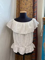 INGNI レース オフショルダー ブラウス ( M )