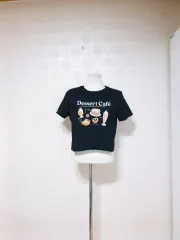 新品 ジュニア150 クロップドTシャツ150 女の子半袖Tシャツ150