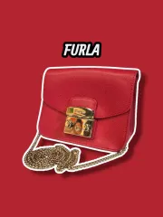 FURULA(フルラ) 大都市 ミニ クロスバッグ 赤 ／ 0704