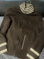 BEAN POLE ビーンポール ヴィンテージ ニット ジップアップ ブラジャー ブラウン