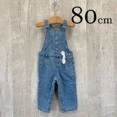 ap10470-2 OBAiBi オバイビ BABY ベビー オーバーオール 80 18M 80cm ライトブルー ブルー 青 デニム リボン 前ボタン 18ヶ月 OBAÏBIのサムネイル
