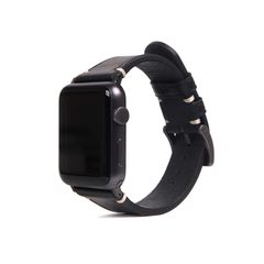 新品 SLG Design Apple Watch バンド 38mm/40mm用 Italian Buttero Leather ブラック